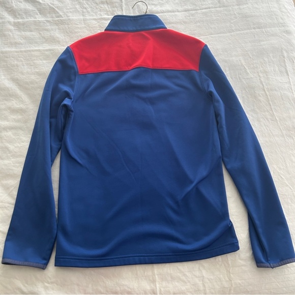NFL Buffalo Bills Quarter Zip Fleece Pullover Blue Red Team Logo size Small - Picture 7 of 12